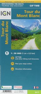 carte ign Tour du Mont-Blanc