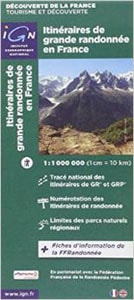 carte sentier de grande randonnée de france