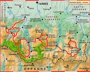  carte Pyrénnées Centrales