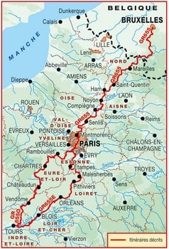 carte compostelle paris tours