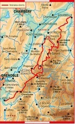 carte Haute Traversée de Belledonne