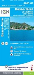Carte IGN Guadeloupe  Basse-Terre la soufriere