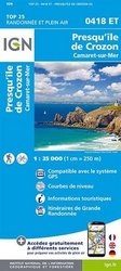  carte IGN Presqu île de Crozon GR34