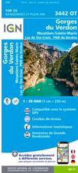 carte IGN  verdon